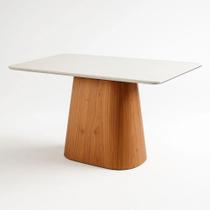 Mesa De Jantar Maya Retangular Tampo Laqueado Com Vidro 120x90 Luka Decor Mesa De Jantar Maya Retangular Tampo Laqueado Com Vidro 120x90 Luka Decor