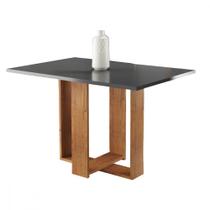 Mesa de Jantar Milani 120x80 Mel com Cinza Viero Mesa de Jantar Milani 120x80 Mel com Cinza Viero