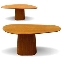 Mesa De Jantar Modelar Orgânica Bumerangue Em Freijo 1.20x80cm