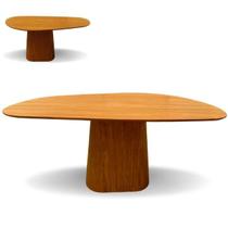 Mesa de Jantar Modelar Orgânica Bumerangue em freijo 1.98x122cm Mesa de Jantar Modelar Orgânica Bumerangue em freijo 1.98x122cm