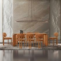 Mesa de Jantar Nala 220cm Madeira Tampo Laminado com 8 cadeiras Nala