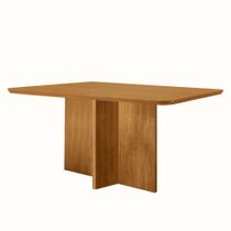 Mesa de Jantar Olímpia 120cm Tampo MDF Canto Copo Moderna Mobília Mesa de Jantar Olímpia 120cm Tampo MDF Canto Copo Moderna Mobília