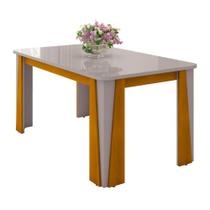 Mesa de Jantar Opera 4 Lugares com Tampo de Vidro Mesa de Jantar Opera 4 Lugares com Tampo de Vidro