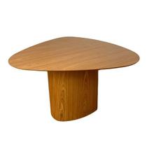 Mesa de Jantar Orgânica 160x164cm Tampo Freijó Base Freijó