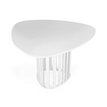 Mesa de Jantar Orgânica 4 Lugares 120x118cm Branca - Straub Web Mesa de Jantar Orgânica 4 Lugares 120x118cm Branca - Straub Web