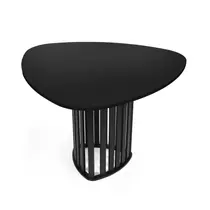 Mesa de Jantar Orgânica 4 Lugares 120x118cm Preta - Straub Web Mesa de Jantar Orgânica 4 Lugares 120x118cm Preta - Straub Web