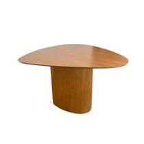 Mesa de jantar organica amadeirada 1,60cm