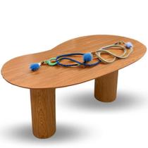 Mesa de jantar Orgânica Bean 160x90cm Base Freijó Tampo Freijó