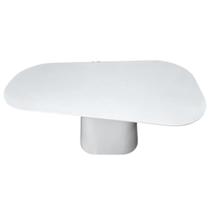 Mesa de Jantar Orgânica Carol 180x100cm Cor Laca Branca