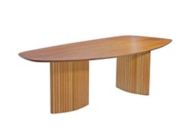 Mesa de Jantar Orgânica Ripada - Florença-2,40x1,20m - Art Salas