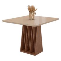 Mesa de Jantar Orquestra 4 Lugares com Tampo de Vidro