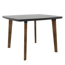 mesa de jantar ou cozinha 4 lugares pé palito altura 78 cm tamanho 120 x 90 cm retangular cor preta