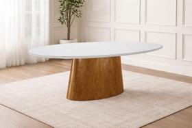 Mesa de Jantar Oval 2,00x1,00m Atenas Imperial Móveis Mesa de Jantar Oval 2,00x1,00m Atenas Imperial Móveis