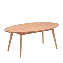 Mesa De Jantar Oval Vertice 105cm X 190cm Ecograndis Natural