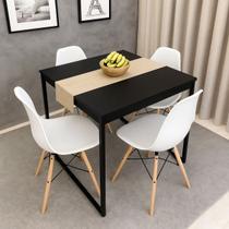 Mesa de Jantar para 4 Lugares 80x80cm MDF Premium Perfeita para Cozinha, Sala de Jantar ou Varanda Gourmet