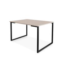 Mesa De Jantar Para 4 Lugares Em Mdf 20mm Klm Store Preto Com Off White
