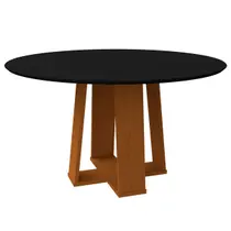 Mesa De jantar Para 6 Lugares Tampo Redondo 135cm Isabela Sem Cadeiras Ype Preto New Ceval Mesa De jantar Para 6 Lugares Tampo Redondo 135cm Isabela Sem Cadeiras Ype Preto New Ceval