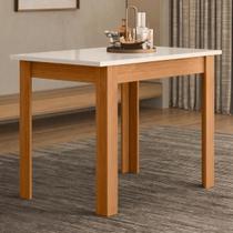 Mesa De Jantar Para Cozinha Compacta 108x68cm Até 4 Lugares Com Tampo Reforçado 18mm