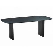 Mesa de Jantar Pulsare Ozki 160 cm (Larg) Base Dupla Tampo em Madeira Retangular Eucalipto Cor Preto Mesa de Jantar Pulsare Ozki 160 cm (Larg) Base Dupla Tampo em Madeira Retangular Eucalipto Cor Preto