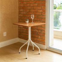 Mesa De Jantar Quadrada 68x68 Reforçada Estilo Industrial Compacta Ideal Para Espaços Pequenos Mesa De Jantar Quadrada 68x68 Reforçada Estilo Industrial Compacta Ideal Para Espaços Pequenos