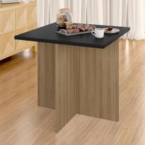Mesa De Jantar Quadrada 72x72 Berlim Boreal/preto - M.a Mesa De Jantar Quadrada 72x72 Berlim Boreal/preto - M.a