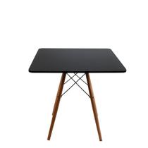 Mesa De Jantar Quadrada 80x80 Cm Eiffel Pés Palito Móveis Preta