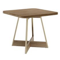 Mesa De Jantar Quadrada 90cm átria 1593 Carraro Dourada Mesa De Jantar Quadrada 90cm átria 1593 Carraro Dourada