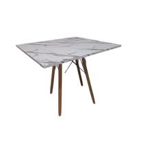 Mesa de Jantar Quadrada Eames Eiffel 90 cm - Estilo Granito