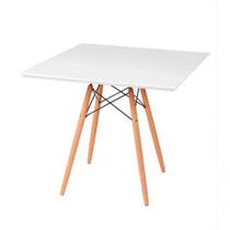 Mesa De Jantar Quadrada Eiffel 90cm Mdf Charles Eames - Branco Mesa De Jantar Quadrada Eiffel 90cm Mdf Charles Eames - Branco