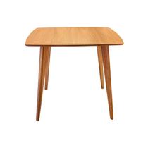 Mesa de Jantar Quadrada Especial em Madeira de 90cm na cor Freijó