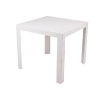Mesa de Jantar Quadrada Ibiza 80 cm (largura) em Polipropileno Fendi com Tramas Simulando Rattan Mesa de Jantar Quadrada Ibiza 80 cm (largura) em Polipropileno Fendi com Tramas Simulando Rattan