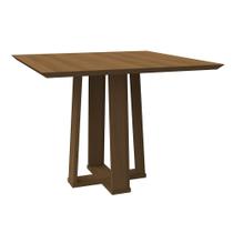 Mesa de Jantar Quadrada Leka 100 cm Imbuia - D'Rossi