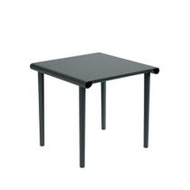 Mesa de Jantar Quadrada Linea Rivatti Area Externa Polipropileno (PP) Azul Aura Tampo Quadrado 80 cm