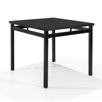 Mesa de Jantar Quadrada Riviera Preta 90 cm