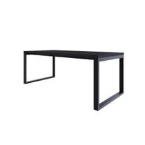 Mesa De Jantar Queens 200x90x77cm Qemj9200 Preto Tx - Preto Tx/ Mesa De Jantar Queens 200x90x77cm Qemj9200 Preto Tx - Preto Tx/