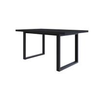 Mesa De Jantar Queens R 160x90x77cm Qemj9160r Preto Tx - Preto Tx/