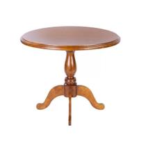 Mesa de Jantar Redonda 100x100 cm - Pé Central Torneado - Tommy Design Mesa de Jantar Redonda 100x100 cm - Pé Central Torneado - Tommy Design