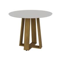 Mesa De Jantar Redonda 103cm Multimóveis Cr50043 Mesa De Jantar Redonda 103cm Multimóveis Cr50043