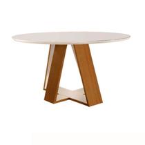 Mesa de Jantar Redonda 1,10x1,10m - Grécia - LJ Móveis Mesa de Jantar Redonda 1,10x1,10m - Grécia - LJ Móveis
