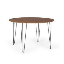 Mesa de Jantar Redonda 120cm Hairpin - Natural