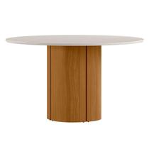 Mesa de Jantar Redonda 135cm 6 Lugares Flex Zuni Ypê/Off N02 - Mpozenato - Mpozenato Mesa de Jantar Redonda 135cm 6 Lugares Flex Zuni Ypê/Off N02 - Mpozenato - Mpozenato