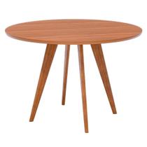 Mesa de Jantar Redonda 4 Lugares Tampo MDF 109 cm 21754 ORNAR Mesa de Jantar Redonda 4 Lugares Tampo MDF 109 cm 21754 ORNAR