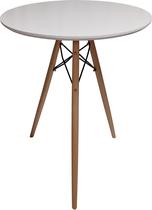 Mesa De Jantar Redonda 60cm Mdf Base Bistro Tri 95cm