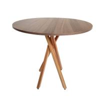 Mesa De Jantar Redonda 80cm June Pizarro Tampa Freijó Sala Cozinha Madeira MDF Mesa De Jantar Redonda 80cm June Pizarro Tampa Freijó Sala Cozinha Madeira MDF