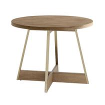 Mesa De Jantar Redonda 90cm átria 1594 Carraro Dourada Mesa De Jantar Redonda 90cm átria 1594 Carraro Dourada