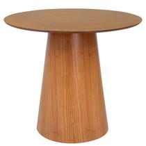 Mesa de Jantar Redonda 90cm Base Cone Austrália Marrom/Nozes Mesa de Jantar Redonda 90cm Base Cone Austrália Marrom/Nozes