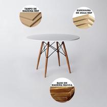 Mesa de Jantar Redonda Eames 80cm - Branco Mesa de Jantar Redonda Eames 80cm - Branco