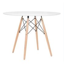 Mesa De Jantar Redonda Eames Eiffel 110cm Branca