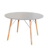Mesa de Jantar Redonda Eames Eiffel 120cm - Cinza