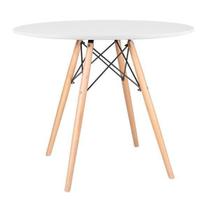 Mesa De Jantar Redonda Eames Eiffel - Wood - Tampo De Mdf - Mesa De Jantar Redonda Eames Eiffel - Wood - Tampo De Mdf -